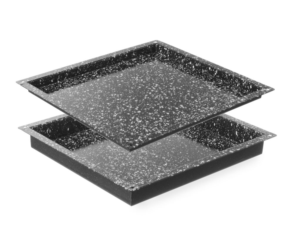 890349_890356_2016 Vassoio CONVECTOMAT CLASSIC GN 2/3, HENDI, GN 2/3, Nero, 354x325x(H)20mm - immagine 1