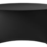 Copertura per tavolo rotondo, HENDI, 810996, Nero, ⌀1500x(H)760mm