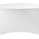 Copertura per tavolo rotondo, HENDI, 810996, Bianco, ⌀1500x(H)760mm