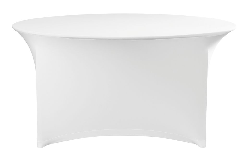 WHITE_08711369814451_0 Copertura per tavolo rotondo, HENDI, 810996, Bianco, ⌀1500x(H)760mm - immagine 1